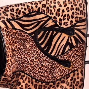 Leopard and Zebra Print Women's Bag